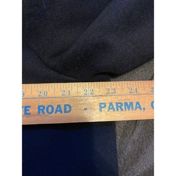 Ralph Lauren Womans 16 Long Wool Winter Coat Plus Size Single Breasted Black XL - Picture 13 of 14